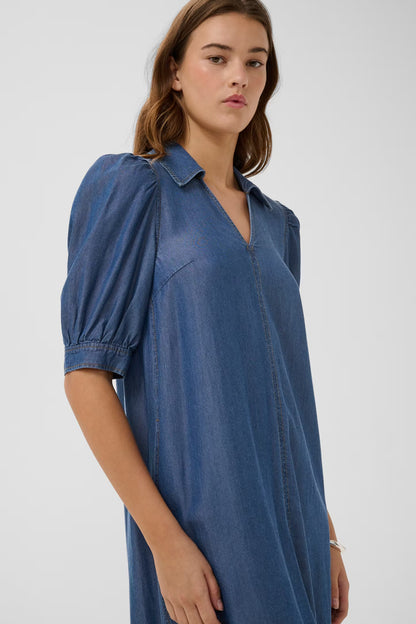 RachelIW Dress Dark Blue Denim InWear