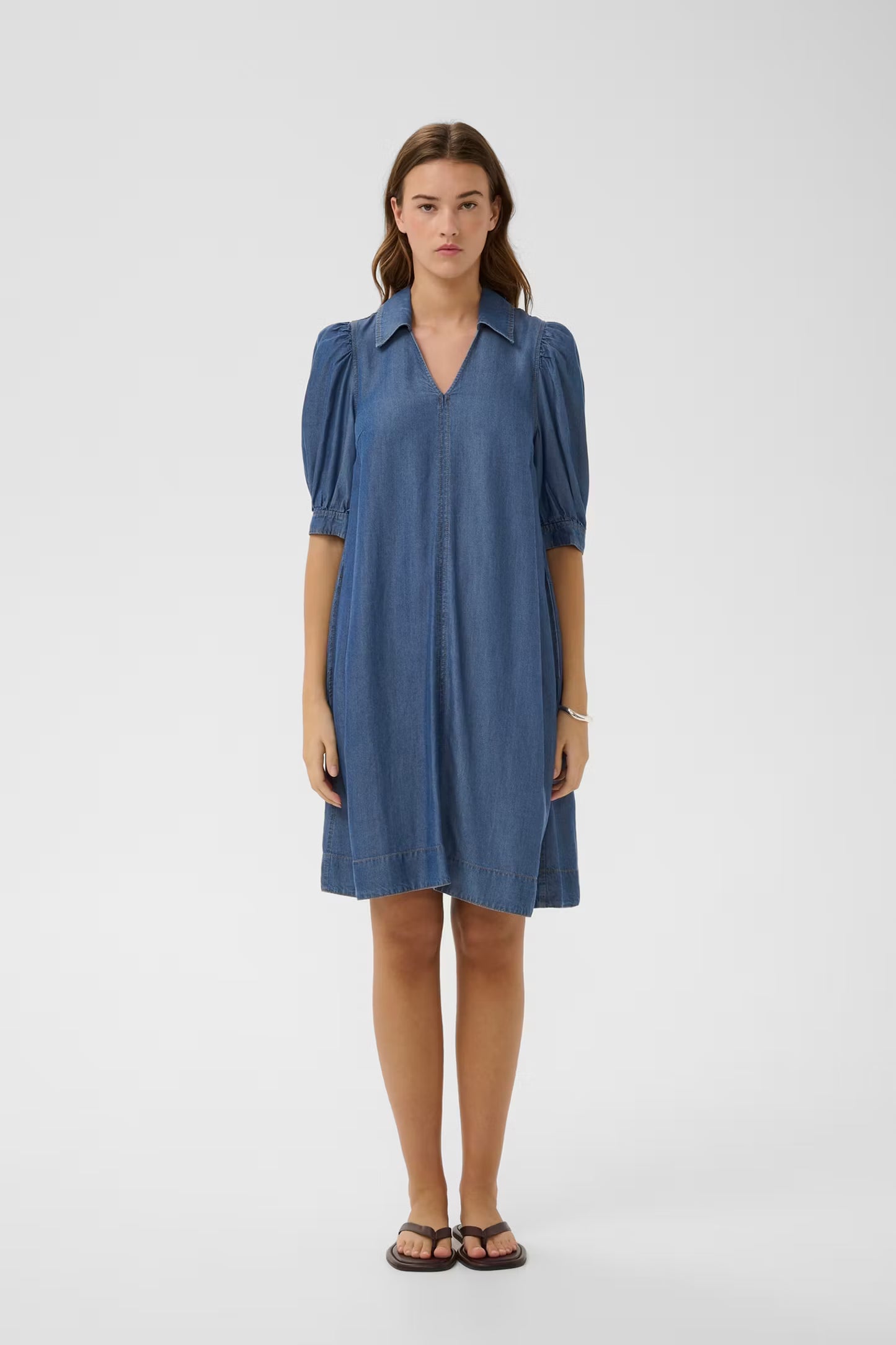 RachelIW Dress Dark Blue Denim InWear