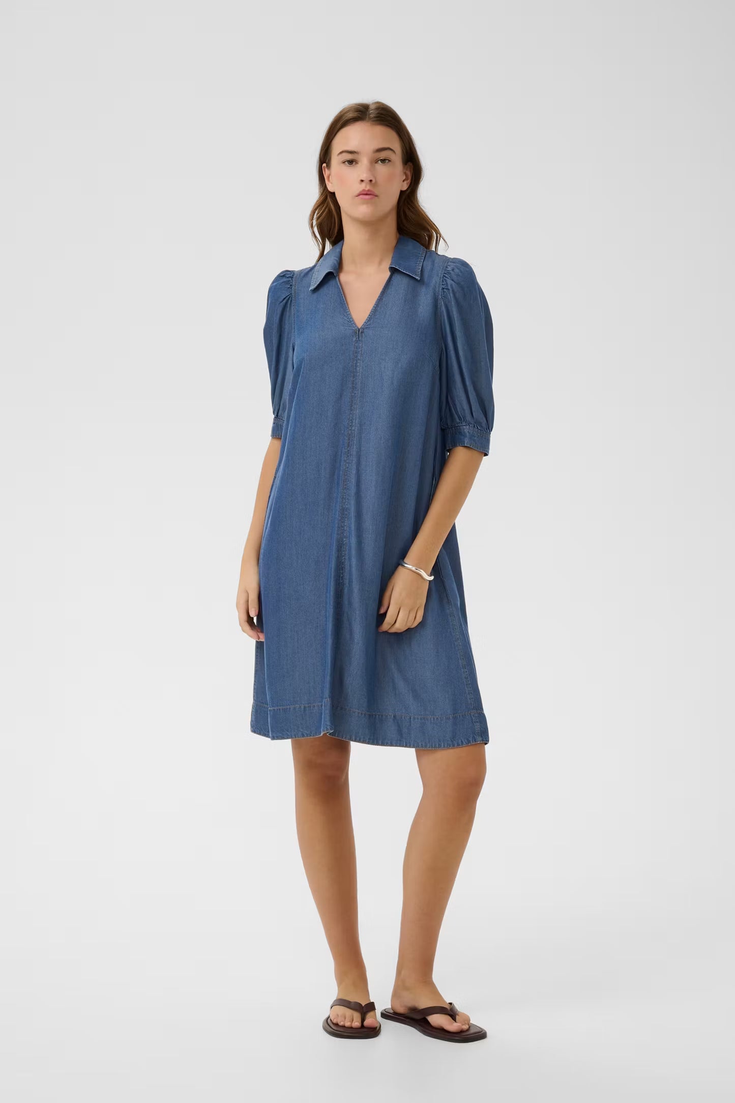 RachelIW Dress Dark Blue Denim InWear