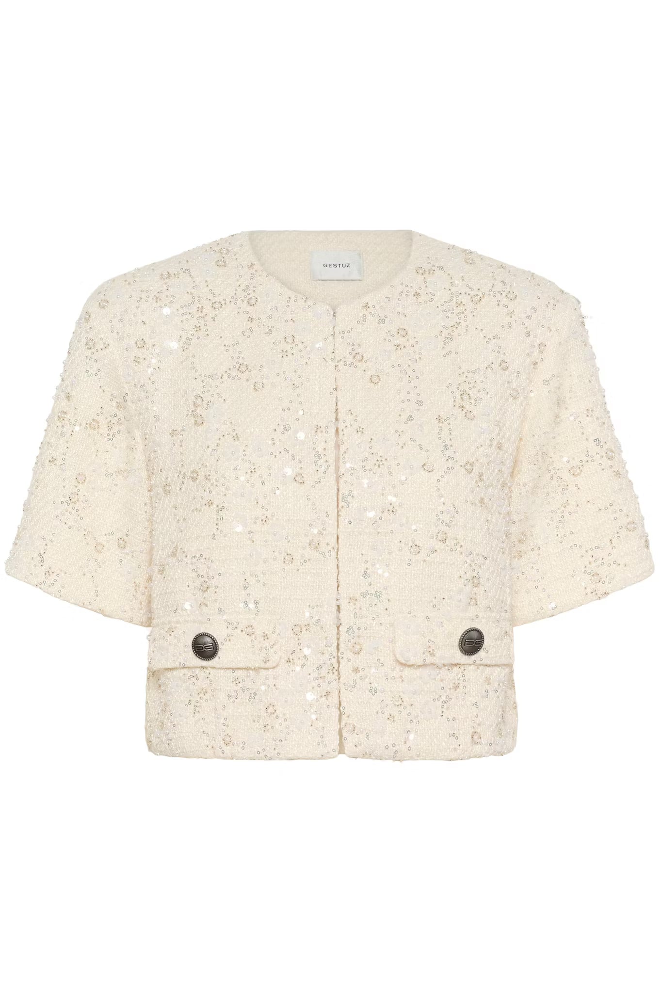 Chanaya SS Jacket Off White Pearls Gestuz