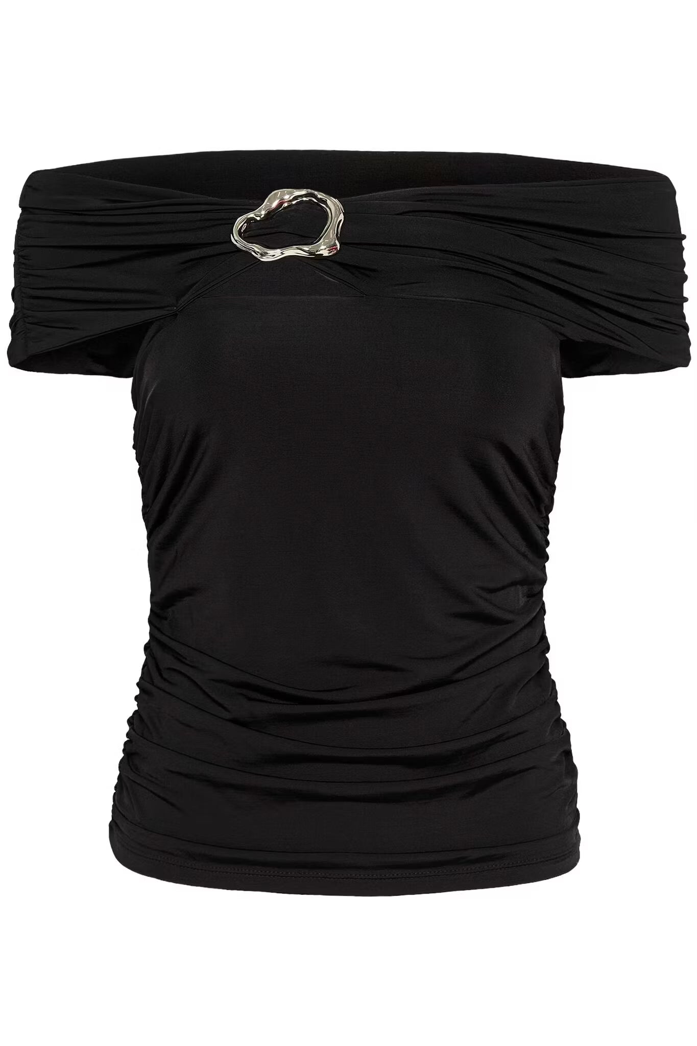 Laily Off Shoulder Top Black Gestuz
