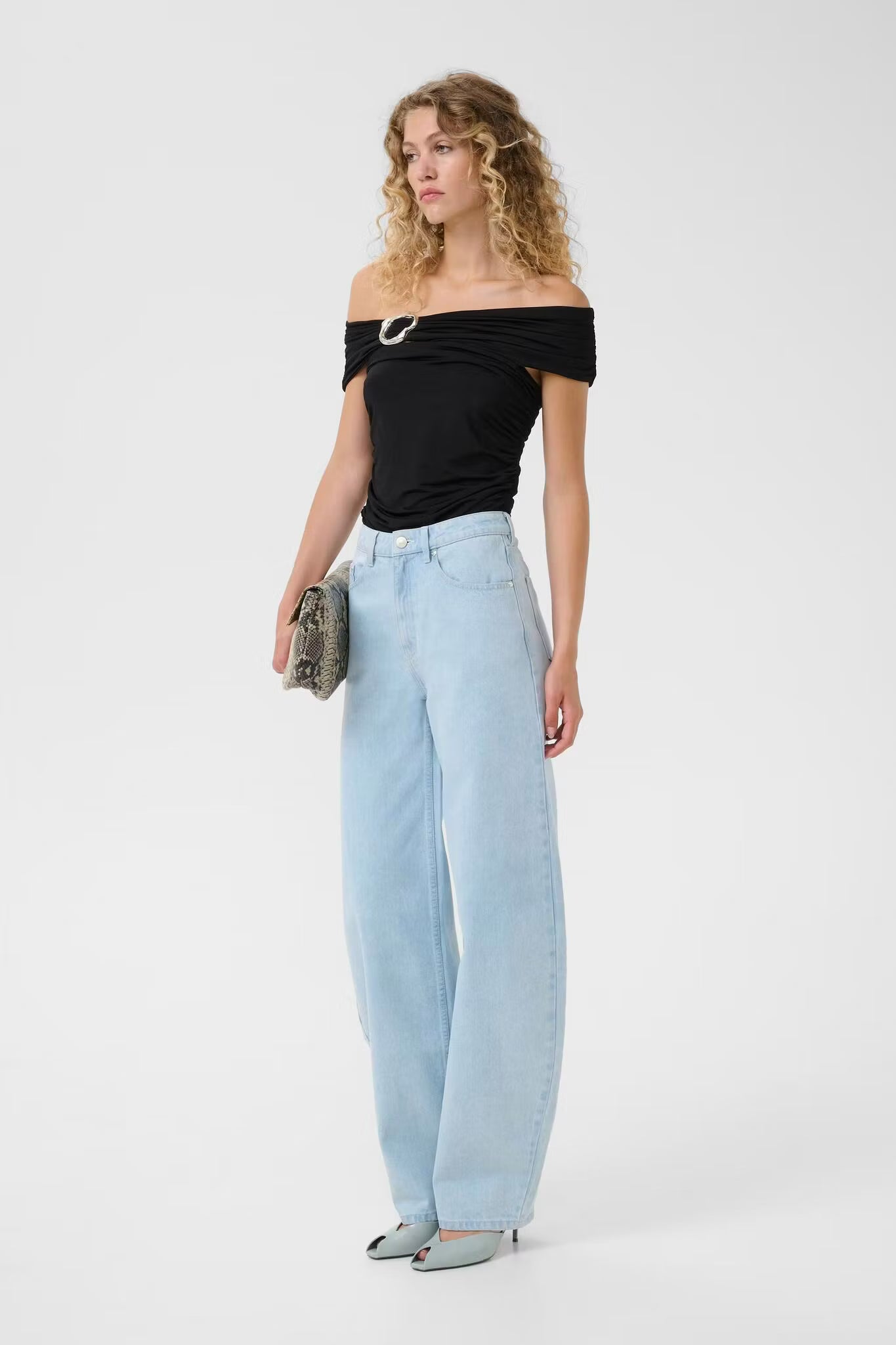 Laily Off Shoulder Top Black Gestuz