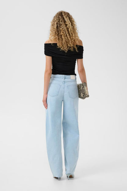 Laily Off Shoulder Top Black Gestuz