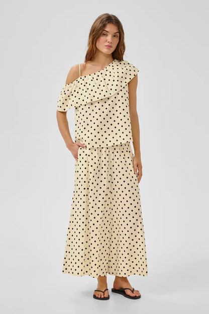 Nada Skirtpant Lemon Icing w Dots My Essential Wardrobe