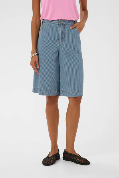Ayna City Shorts Blue/White Stripe Culture