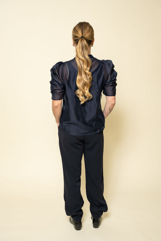 AnnsofiGO Blouse Navy Gossia