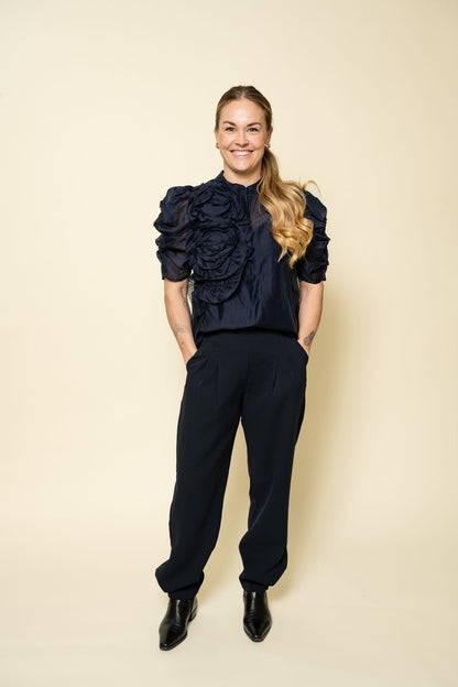 AnnsofiGO Blouse Navy Gossia