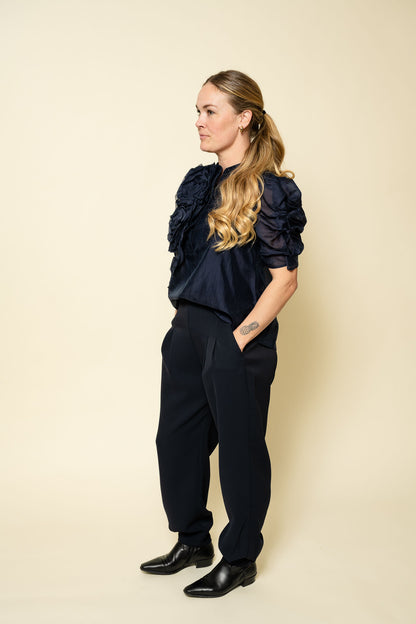 AnnsofiGO Blouse Navy Gossia