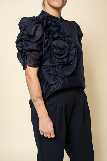 AnnsofiGO Blouse Navy Gossia
