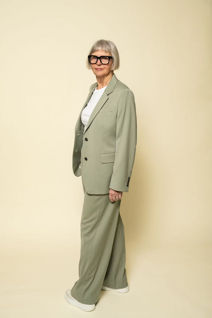 Darcey Wool Trousers Light Green Filippa K