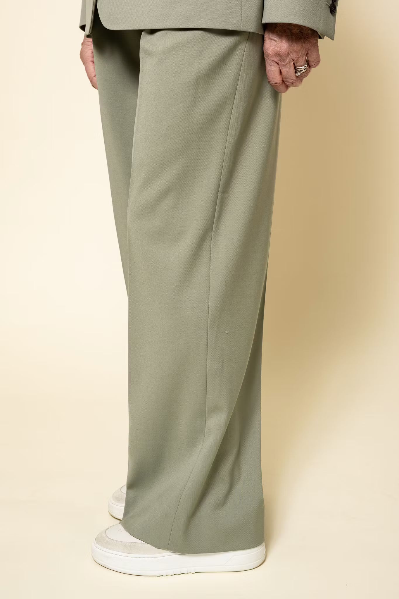 Darcey Wool Trousers Light Green Filippa K
