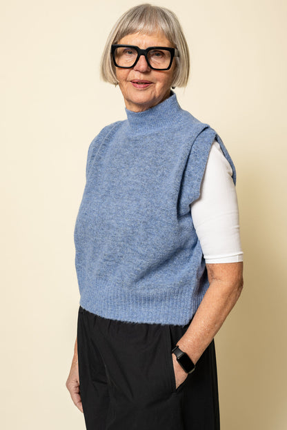 WiwicaGO Top Blue Melange Gossia