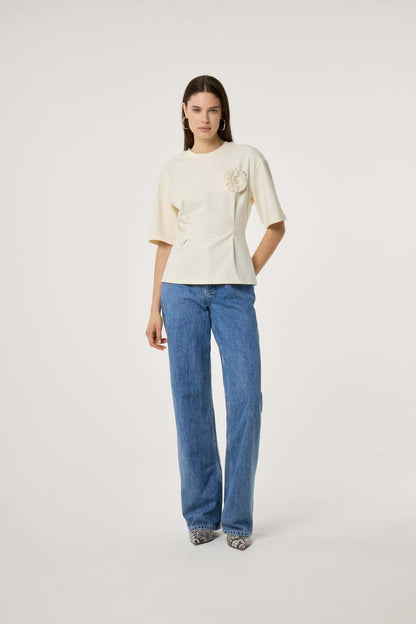 Asta T-shirt Cosy White Fabienne Chapot