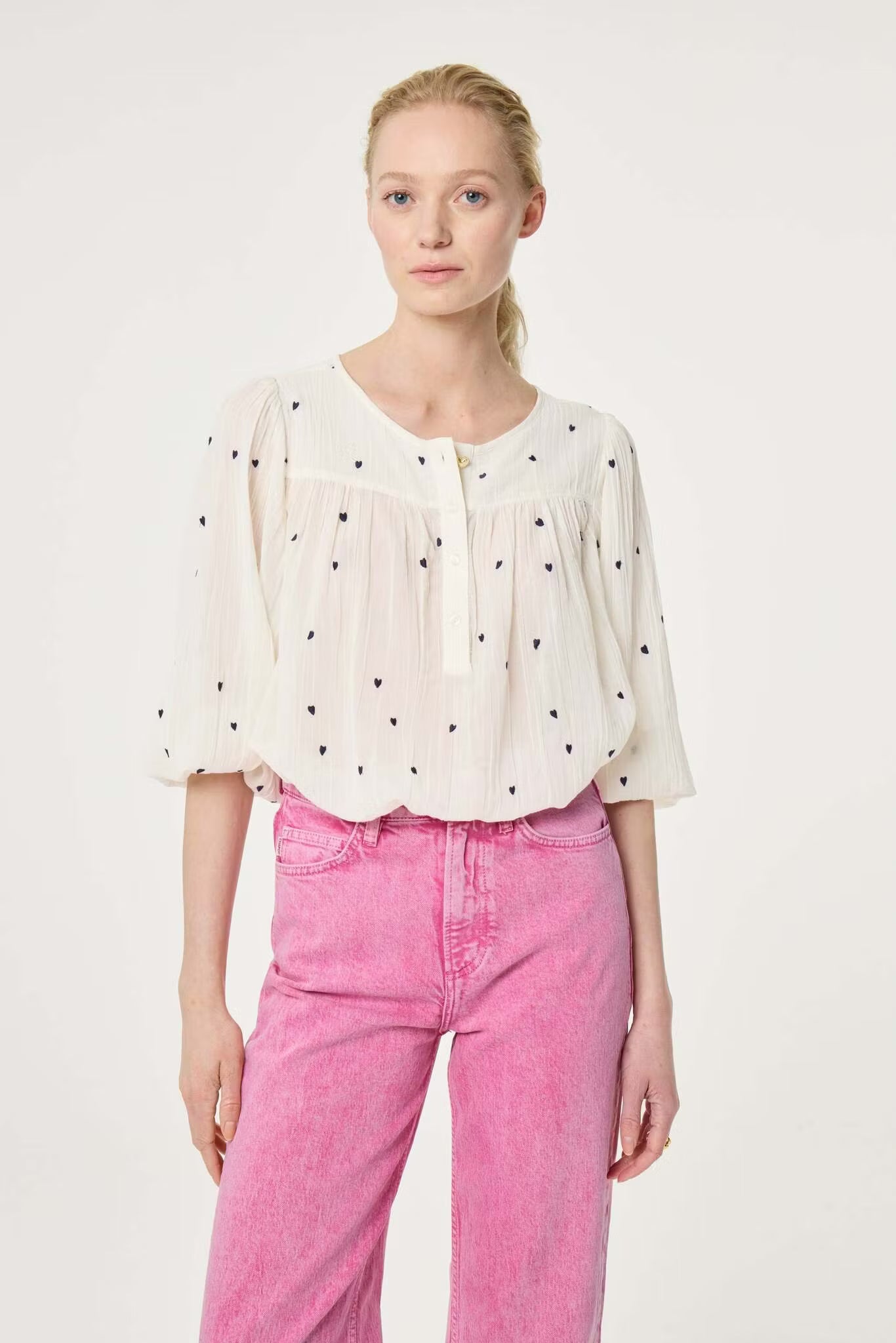 Bindi Top Cosy White/Black Fabienne Chapot