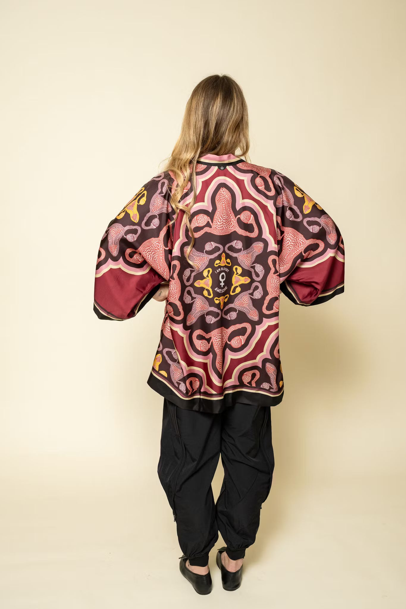 Silk Kimono Short I am Amazing Kueen