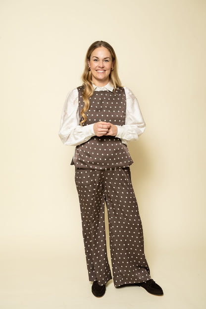 Nassa Big Dot Top Dark Brown Neo Noir