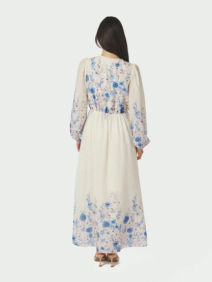 Silfi Vintage Flower Dress Off White Neo Noir