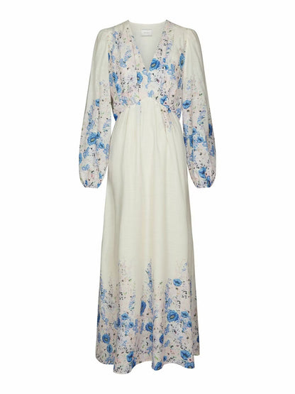 Silfi Vintage Flower Dress Off White Neo Noir