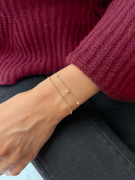 Sheer Doria Bracelet Gold Syster P
