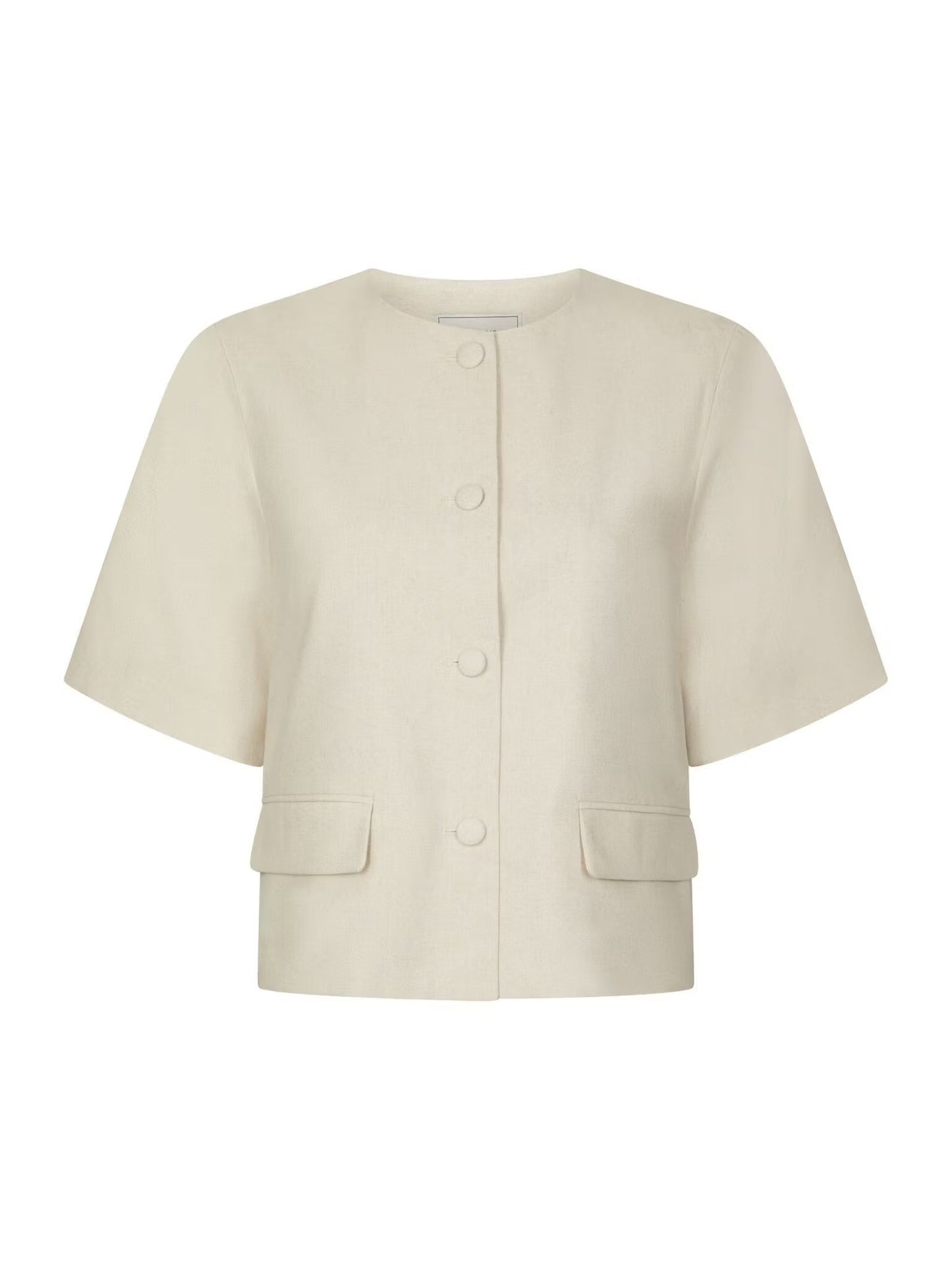 Rory Linen Blouse Creme Neo Noir