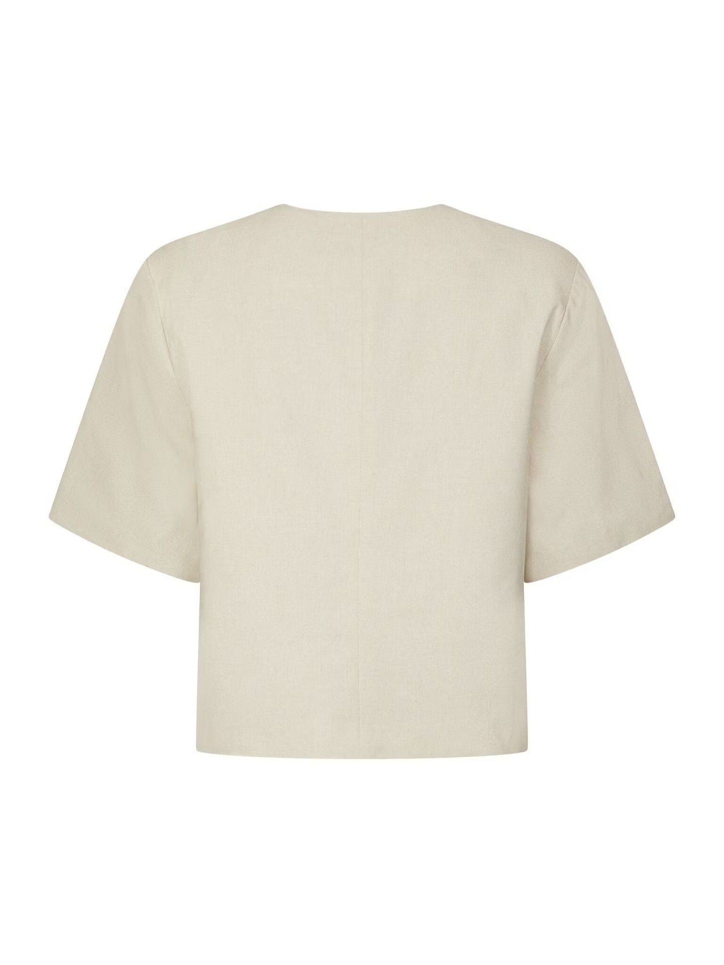 Rory Linen Blouse Creme Neo Noir