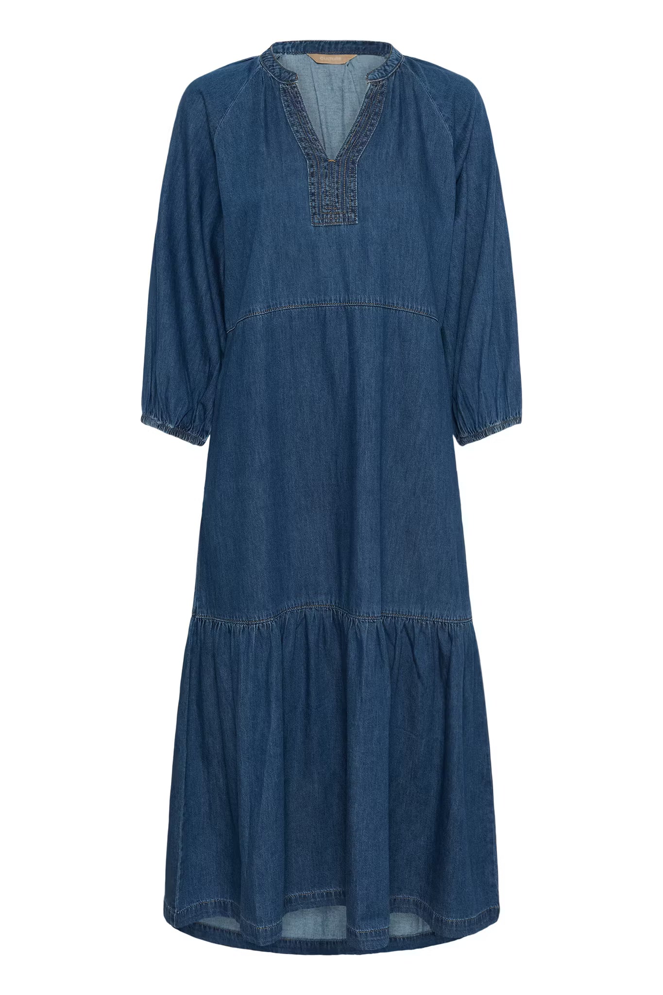 Lava Arpa Long Dress Dark Blue Wash Culture