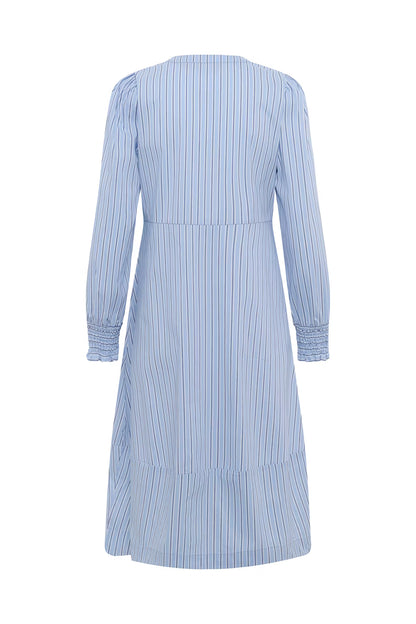 Art Dress Blue Stripe Culture
