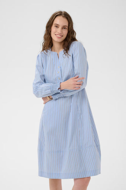 Art Dress Blue Stripe Culture