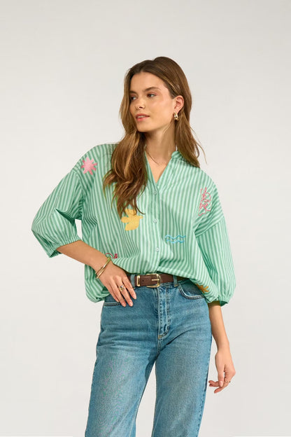 Seanne Shirt Absinthe Green Nümph