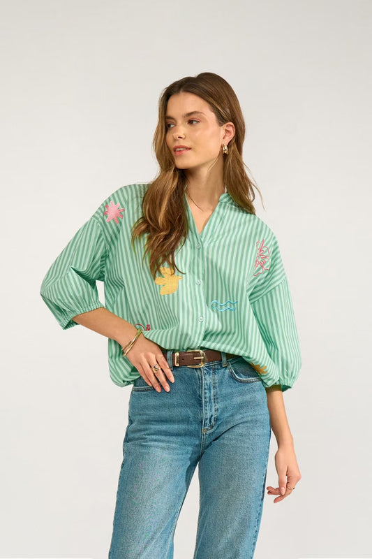 Seanne Shirt Absinthe Green Nümph