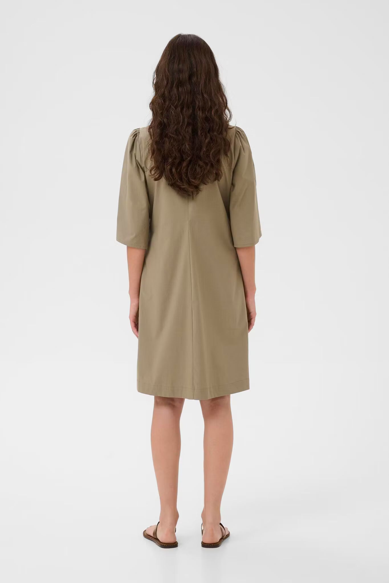 Bendine Dress Dusky Green Culture