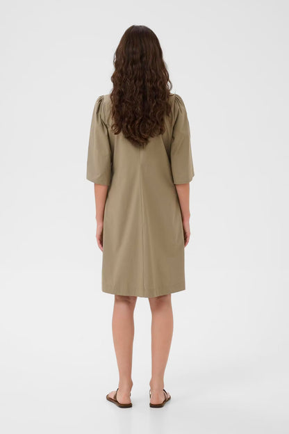 Bendine Dress Dusky Green Culture