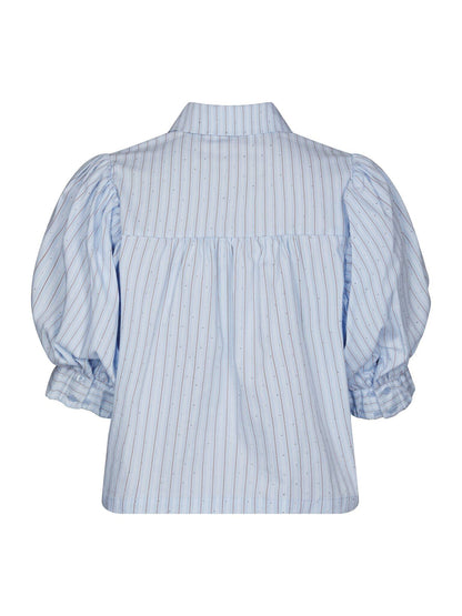 Etta Stripe Stone Shirt Light Blue Neo Noir