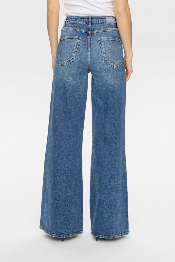 Pisa HR Wide Jeans Medium Blue Denim Nümph