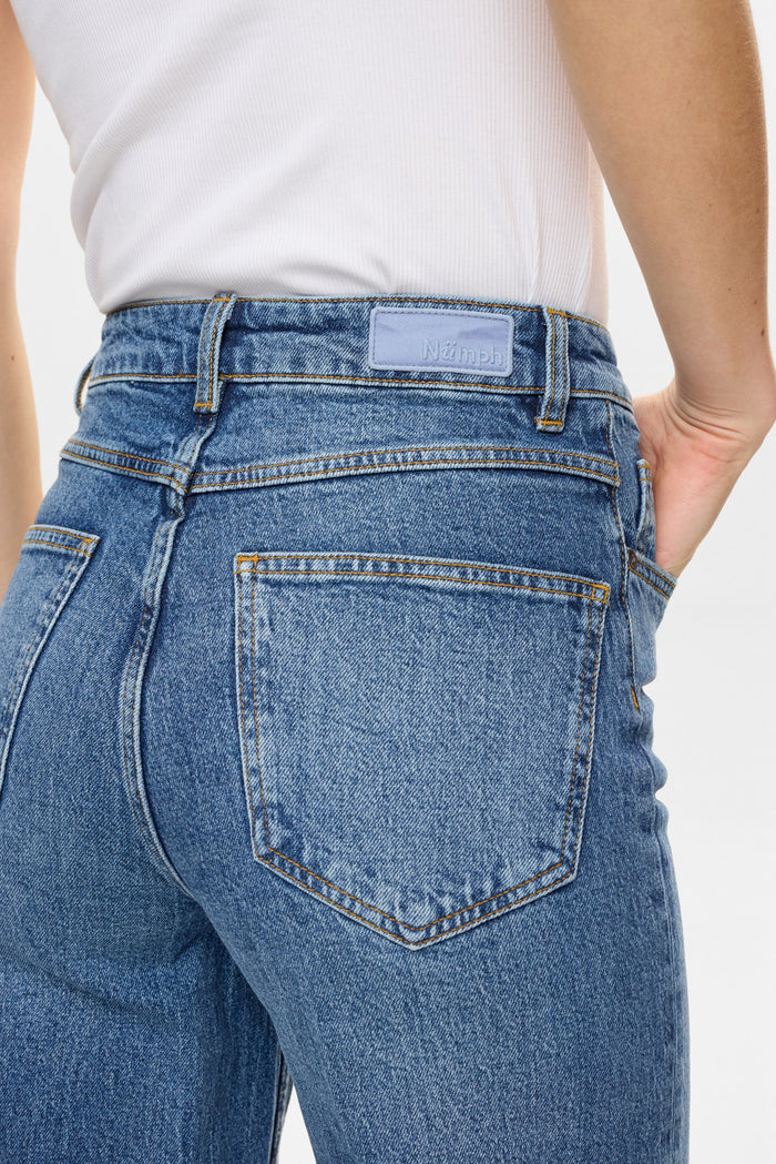 Pisa HR Wide Jeans Medium Blue Denim Nümph