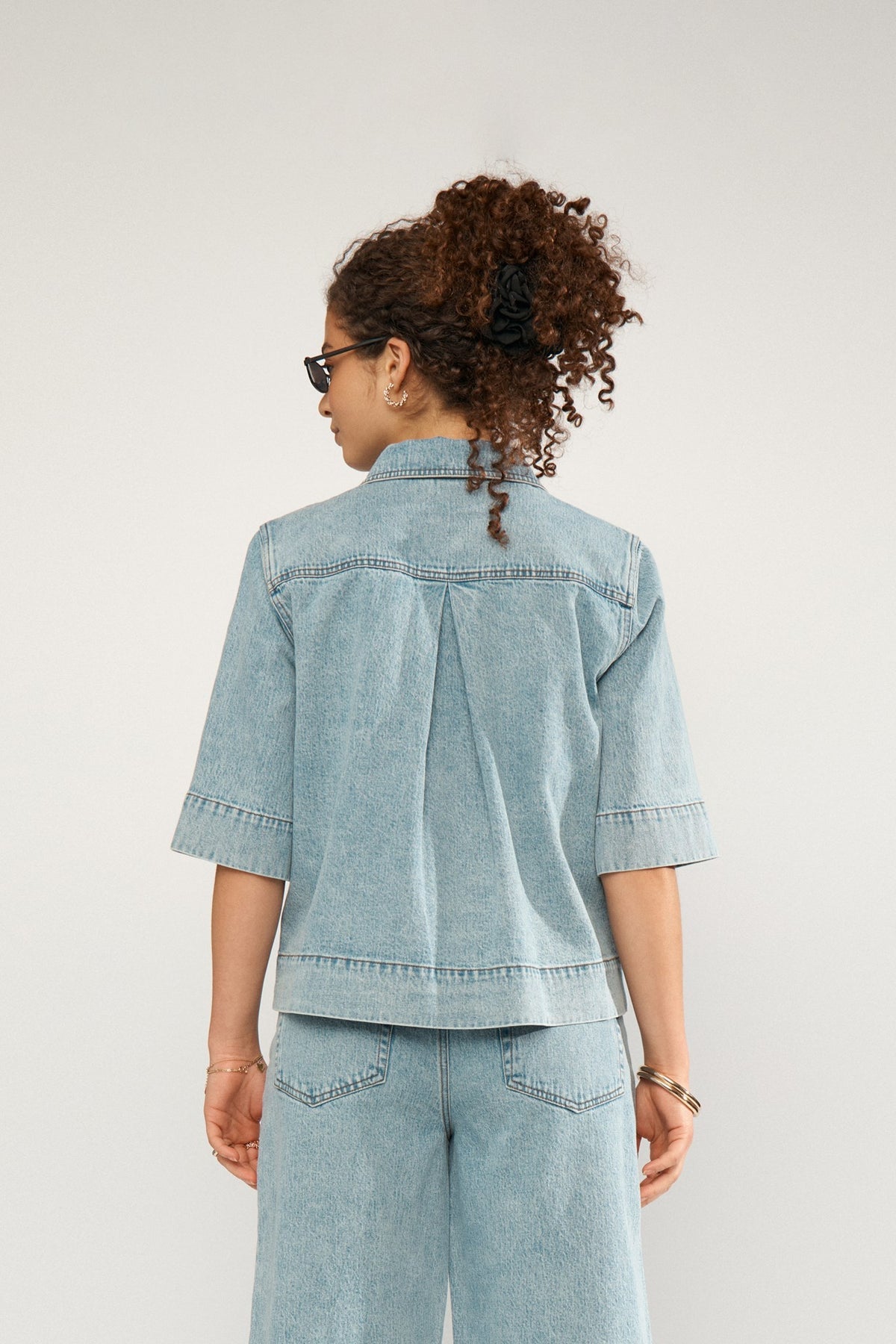 Malaga Shirt Light Blue Denim Nümph