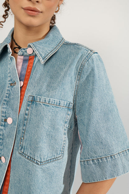 Malaga Shirt Light Blue Denim Nümph