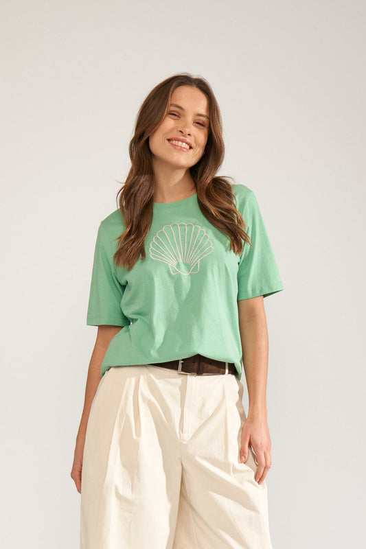 Tide T-shirt Absinthe Green Nümph