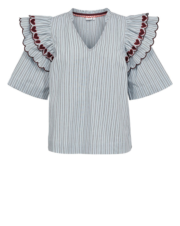 Ditty Blouse Floaty Blue Nümph