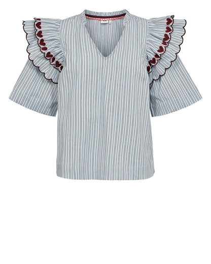 Ditty Blouse Floaty Blue Nümph