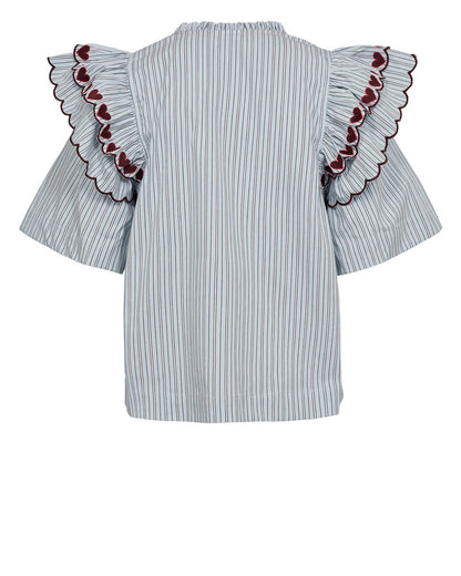 Ditty Blouse Floaty Blue Nümph