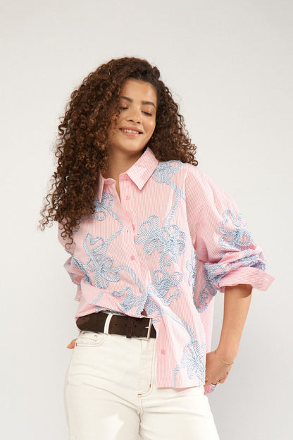 Emelia Oversize Shirt Prism Pink Nümph