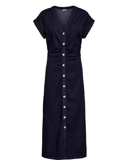 Aletta Dress Dark Blue Denim Nümph