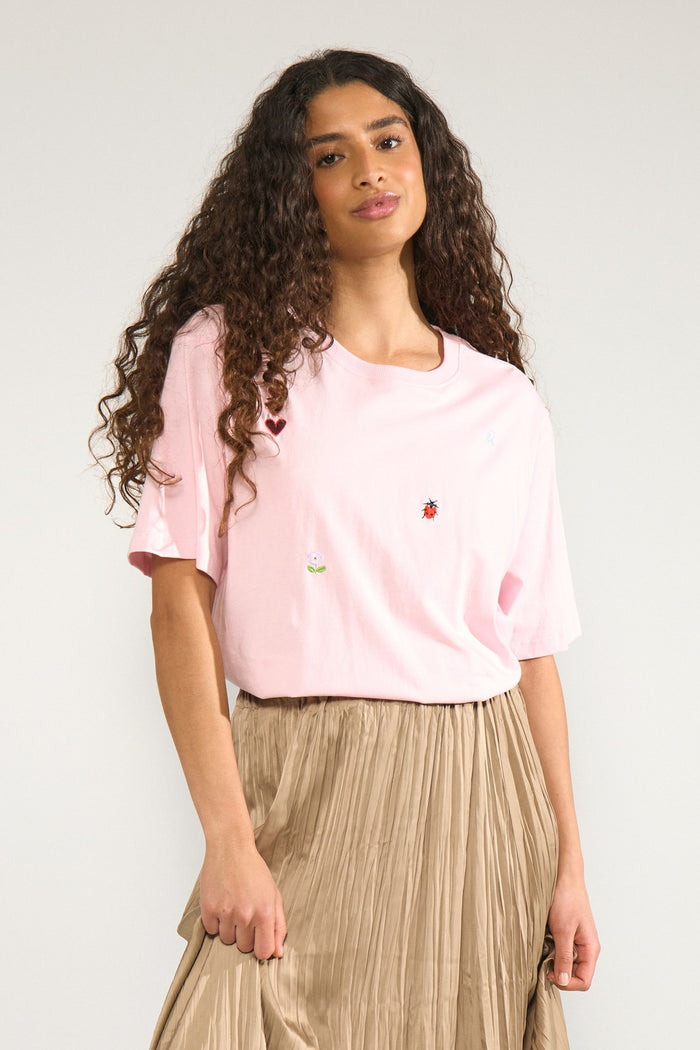 Tenia Boxy T-shirt Pink Lady Nümph