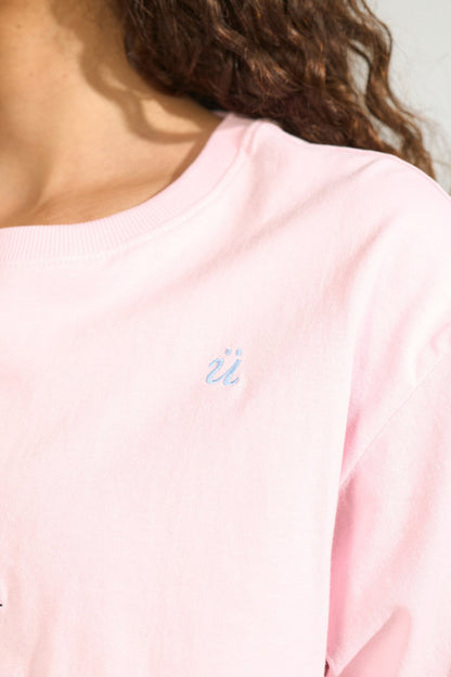 Tenia Boxy T-shirt Pink Lady Nümph