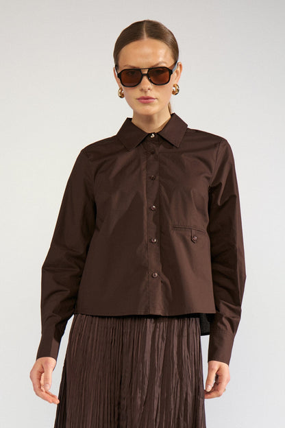 Asho Shirt Black Coffee Nümph
