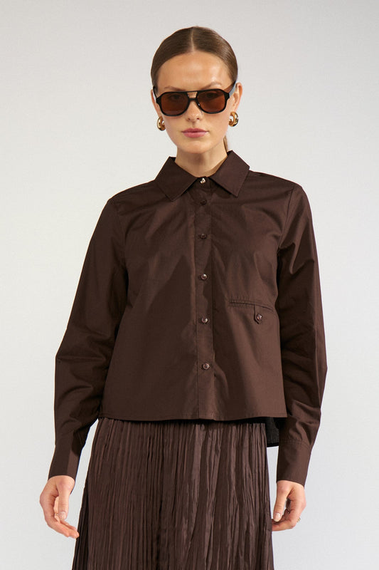 Asho Shirt Black Coffee Nümph