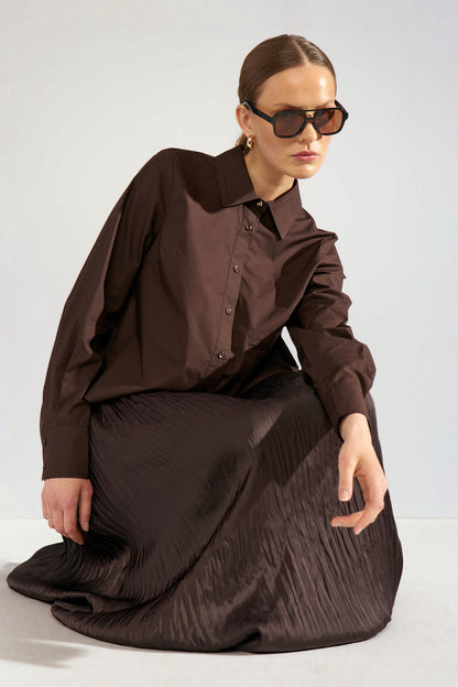 Asho Shirt Black Coffee Nümph