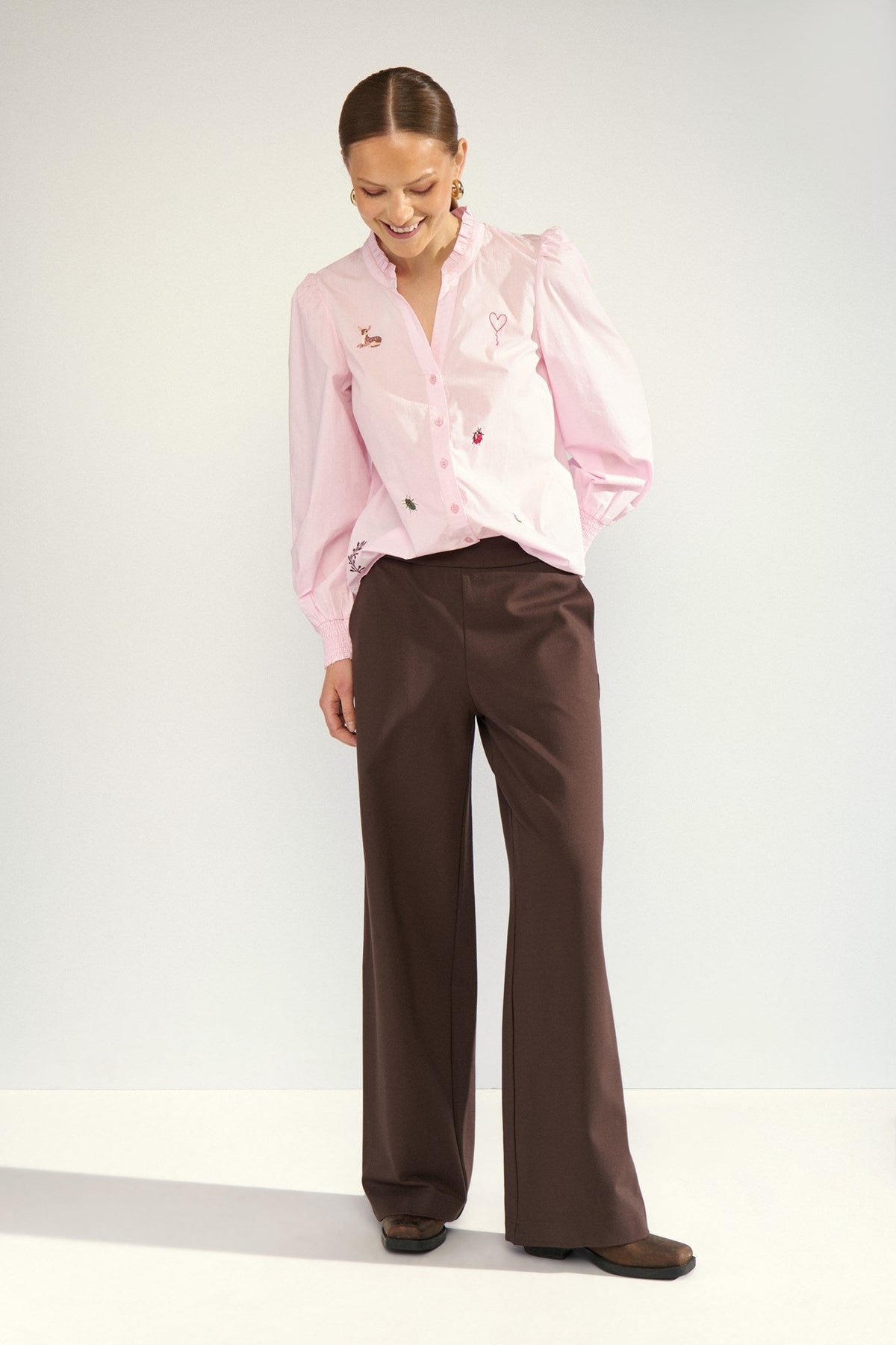 Athena Pants Black Coffee Nümph