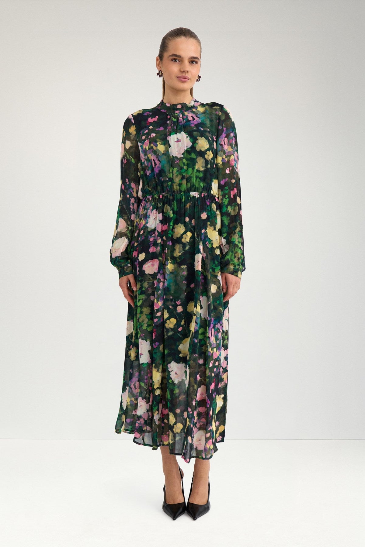 Arvi Long Dress Botanical Garden Nümph